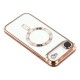 Husa compatibila cu IPhone 17 Air, ALC MOBILE, pentru telefon mobil cu protectie pentru camera, Tehnologie MagSafe, rezistenta la socuri, contur Gold