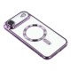 Husa compatibila cu IPhone 17 Air, ALC MOBILE, pentru telefon mobil cu protectie pentru camera, Tehnologie MagSafe, rezistenta la socuri, contur Mov
