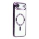 Husa compatibila cu IPhone 17 Air, ALC MOBILE, pentru telefon mobil cu protectie pentru camera, Tehnologie MagSafe, rezistenta la socuri, contur Mov
