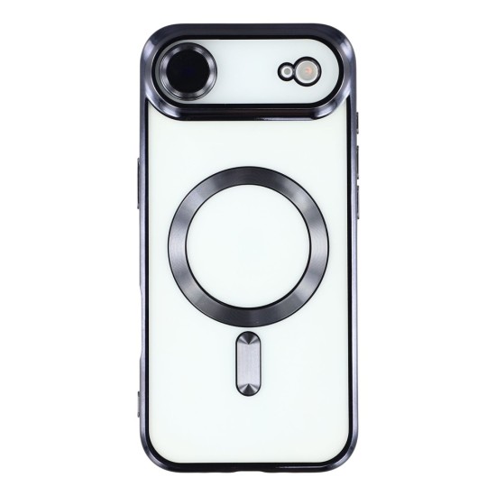 Husa compatibila cu IPhone 17 Air, ALC MOBILE, pentru telefon mobil cu protectie pentru camera, Tehnologie MagSafe, rezistenta la socuri, contur Negru