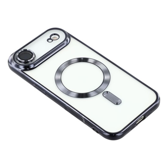 Husa compatibila cu IPhone 17 Air, ALC MOBILE, pentru telefon mobil cu protectie pentru camera, Tehnologie MagSafe, rezistenta la socuri, contur Negru