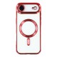 Husa compatibila cu IPhone 17 Air, ALC MOBILE, pentru telefon mobil cu protectie pentru camera, Tehnologie MagSafe, rezistenta la socuri, contur Rosu
