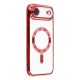 Husa compatibila cu IPhone 17 Air, ALC MOBILE, pentru telefon mobil cu protectie pentru camera, Tehnologie MagSafe, rezistenta la socuri, contur Rosu