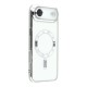 Husa compatibila cu IPhone 17 Air, ALC MOBILE, pentru telefon mobil cu protectie pentru camera, Tehnologie MagSafe, rezistenta la socuri, contur Silver