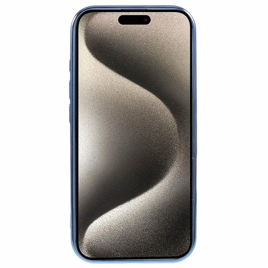 Husa compatibila cu IPhone 16 Pro, ALC MOBILE, pentru telefon mobil cu protectie pentru camera, Tehnologie MagSafe, rezistenta la socuri, contur Albastru