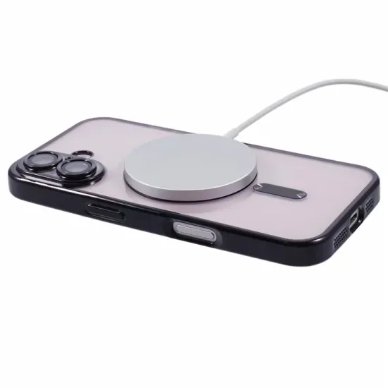 Husa compatibila cu IPhone 16 Plus, ALC MOBILE, pentru telefon mobil cu protectie pentru camera, Tehnologie MagSafe, rezistenta la socuri, contur Negru Husa compatibila cu IPhone 16 Plus, ALC MOBILE, pentru telefon mobil cu protectie pentru camera, Tehnologie MagSafe, rezistenta la socuri, contur Negru