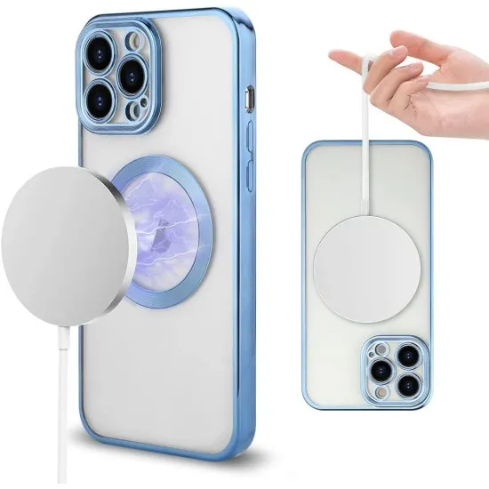 Husa MagSure Blue, compatibil cu IPhone 14 Pro Husa MagSure Blue, compatibil cu IPhone 14 Pro