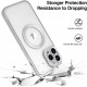 Husa MagSure Silver, compatibil cu IPhone 14 Pro