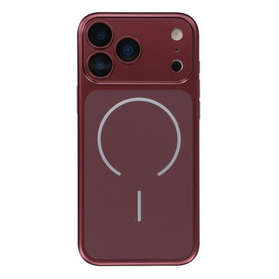 Husa Skin pentru Transformare iPhone 17 Pro in iPhone 18 Pro – Design Premium, Compatibil MagSafe, Culoare Cherry