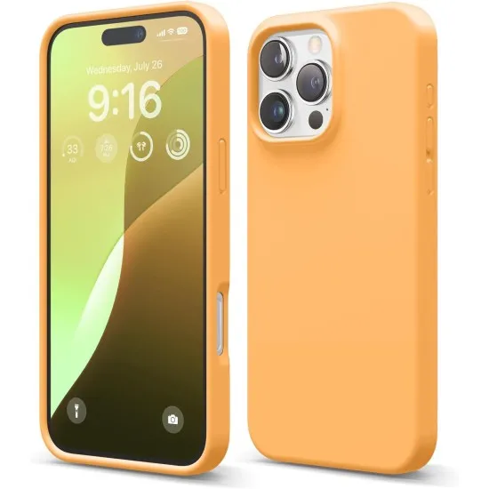 Husa Soft Touch, slim, ALC Mobile, anti soc, compatibila cu IPhone 16 Pro Max, Portocaliu Tpu Husa Soft Touch, slim, ALC Mobile, anti soc, compatibila cu IPhone 16 Pro Max, Portocaliu Tpu
