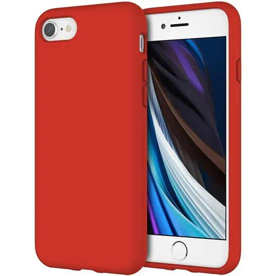 Husa Liquid soft touch compatibila cu Apple IPhone 7 / 8 / SE 2020, Red - ALC® Husa Liquid soft touch compatibila cu Apple IPhone 7 / 8 / SE 2020, Red - ALC®