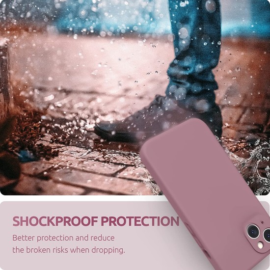 Husa Liquid soft touch compatibila cu Apple IPhone 13, Lilac Purple - ALC® Husa Liquid soft touch compatibila cu Apple IPhone 13, Lilac Purple - ALC®