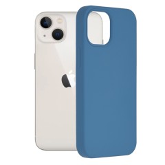 Husa Liquid soft touch compatibila cu Apple IPhone 13, Albastru - ALC®