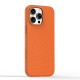 Husa compatibila cu iPhone 16 Pro, MagSafe, Design Woven, Soft Touch, Antisoc, Portocaliu