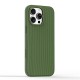 Husa compatibila cu iPhone 16 Pro, MagSafe, Design Woven, Soft Touch, Antisoc, Verde