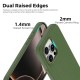 Husa compatibila cu iPhone 16 Pro, MagSafe, Design Woven, Soft Touch, Antisoc, Verde