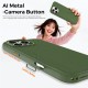 Husa compatibila cu iPhone 16 Pro, MagSafe, Design Woven, Soft Touch, Antisoc, Verde