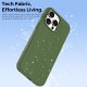 Husa compatibila cu iPhone 16 Pro, MagSafe, Design Woven, Soft Touch, Antisoc, Verde