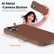Husa compatibila cu iPhone 16, MagSafe, Design Woven, Soft Touch, Antisoc, Maro