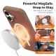 Husa compatibila cu iPhone 16, MagSafe, Design Woven, Soft Touch, Antisoc, Maro