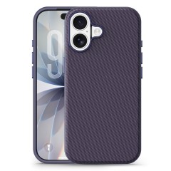 Husa compatibila cu iPhone 17, MagSafe, Design Woven, Soft Touch, Antisoc, Mov Husa compatibila cu iPhone 17, MagSafe, Design Woven, Soft Touch, Antisoc, Mov