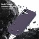 Husa compatibila cu iPhone 17, MagSafe, Design Woven, Soft Touch, Antisoc, Mov