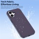 Husa compatibila cu iPhone 17, MagSafe, Design Woven, Soft Touch, Antisoc, Mov