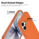 Husa compatibila cu iPhone 16, MagSafe, Design Woven, Soft Touch, Antisoc, Portocaliu Husa compatibila cu iPhone 16, MagSafe, Design Woven, Soft Touch, Antisoc, Portocaliu