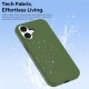  Husa compatibila cu iPhone 17, MagSafe, Design Woven, Soft Touch, Antisoc, Verde