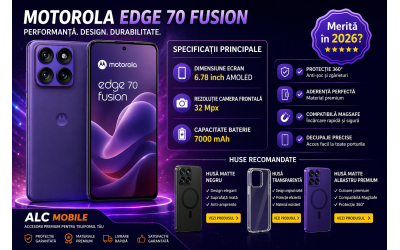 Motorola Edge 70 Fusion – Specificații, Păreri și Accesorii Recomandate | ALCMOBILE