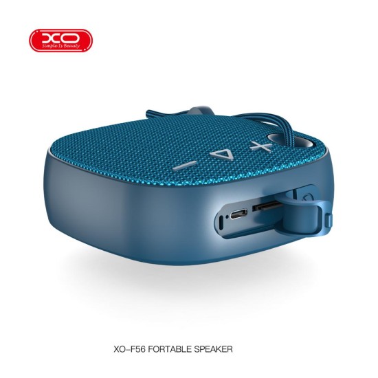 Boxa Portabila XO F56, Bluetooth 5.3, 5W, 1200mAh, Wireless, Sport Brick, Albastru Boxa Portabila XO F56, Bluetooth 5.3, 5W, 1200mAh, Wireless, Sport Brick, Albastru