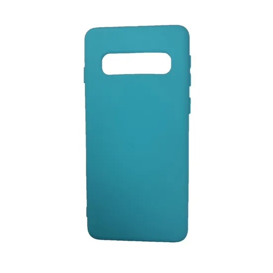 Husa silicon soft-touch compatibila cu Samsung Galaxy S10, Milky Blue Husa silicon soft-touch compatibila cu Samsung Galaxy S10, Milky Blue