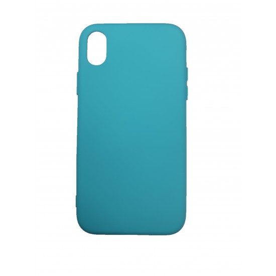 Husa silicon soft-touch compatibila cu Apple IPhone XR, Milky Blue