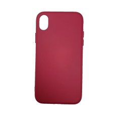 Husa silicon soft-touch compatibila cu Apple IPhone Xs Max, Mov visiniu