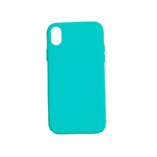 Husa silicon soft-touch compatibila cu Apple IPhone XR, Turquoise Mint