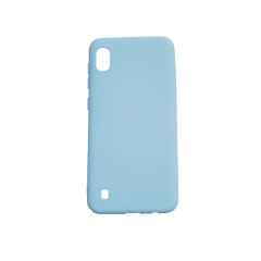 Husa silicon soft-touch compatibila cu Samsung Galaxy A10, Milky Blue Husa silicon soft-touch compatibila cu Samsung Galaxy A10, Milky Blue