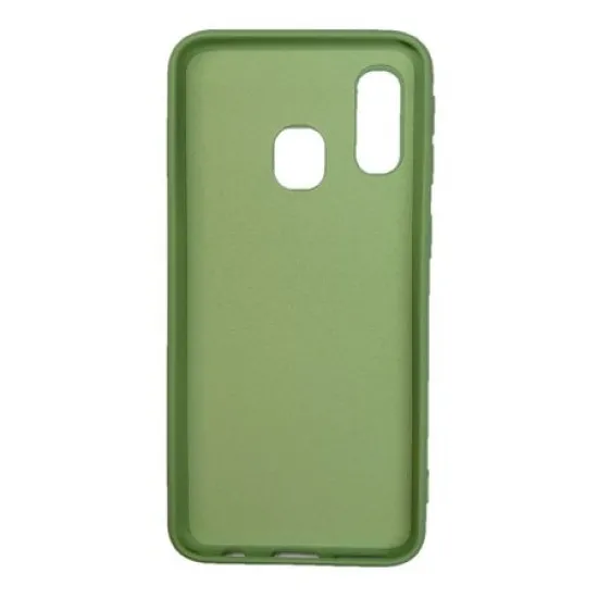 Husa silicon soft-touch compatibila cu Samsung Galaxy A40, Verde Husa silicon soft-touch compatibila cu Samsung Galaxy A40, Verde