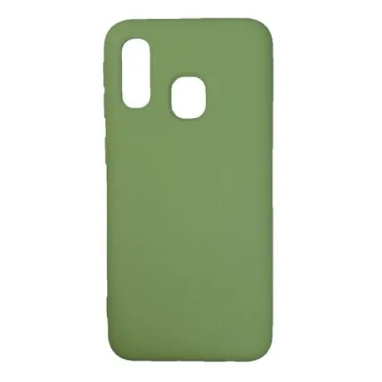Husa silicon soft-touch compatibila cu Samsung Galaxy A40, Verde Husa silicon soft-touch compatibila cu Samsung Galaxy A40, Verde