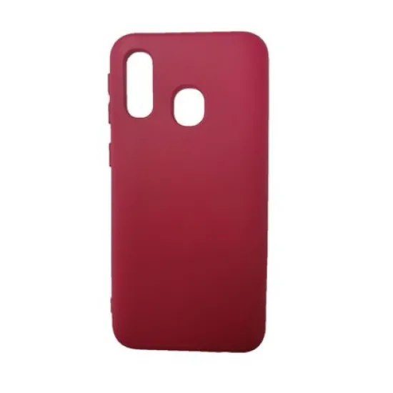 Husa silicon soft-touch compatibila cu Samsung Galaxy A40, Mov Visiniu Husa silicon soft-touch compatibila cu Samsung Galaxy A40, Mov Visiniu