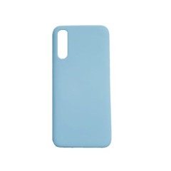 Husa silicon soft-touch compatibila cu Samsung Galaxy A70, Milky Blue Husa silicon soft-touch compatibila cu Samsung Galaxy A70, Milky Blue