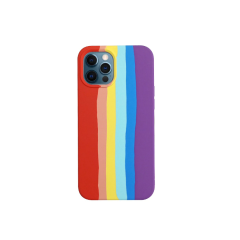 Husa silicon soft-touch compatibila cu Apple IPhone 11 pro max, Curcubeu Husa silicon soft-touch compatibila cu Apple IPhone 11 pro max, Curcubeu