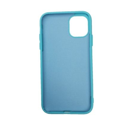 Husa silicon soft-touch compatibila cu Apple IPhone 11, Milky Blue