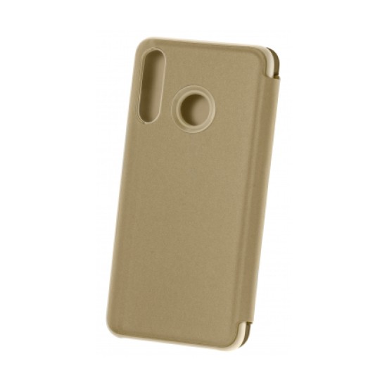 Husa compatibila cu Huawei P40 lite E, oglinda Flip Mirror Stand, Gold