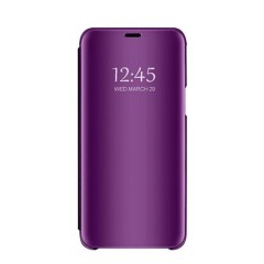 Husa compatibila cu Samsung Galaxy A72 , Clear View Flip Mirror Stand, Mov Husa compatibila cu Samsung Galaxy A72 , Clear View Flip Mirror Stand, Mov