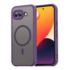 Husa pentru Google Pixel 10a, Matte, compatibila cu MagSafe, Protectie 360, Anti-Soc, Mov