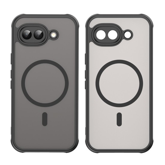 Husa pentru Google Pixel 10a, Matte, compatibila cu MagSafe, Protectie 360, Anti-Soc, Negru