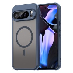 Husa pentru Google Pixel 10 Pro, Matte, compatibila cu MagSafe, Protectie 360, Anti-Soc, Albastru
