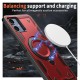 Husa military armour cu inel metalic, ALC MOBILE, compatibila cu Samsung Galaxy A06, Rosu