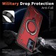 Husa military armour cu inel metalic, ALC MOBILE, compatibila cu Samsung Galaxy A06, Rosu