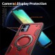 Husa military armour cu inel metalic, ALC MOBILE, compatibila cu Samsung Galaxy A06, Rosu